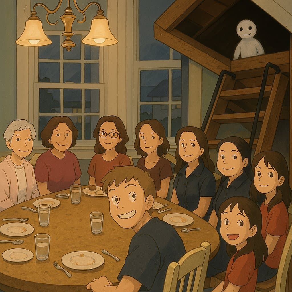 Ghibli style family